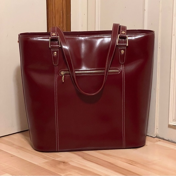 McKlein Burgundy Bag NWT - Picture 2 of 11